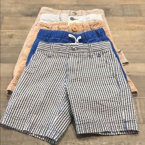 5 pairs of boys shorts, size 3T.